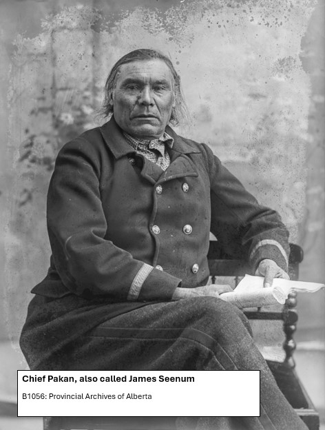 Chief Pakan sits for the camera